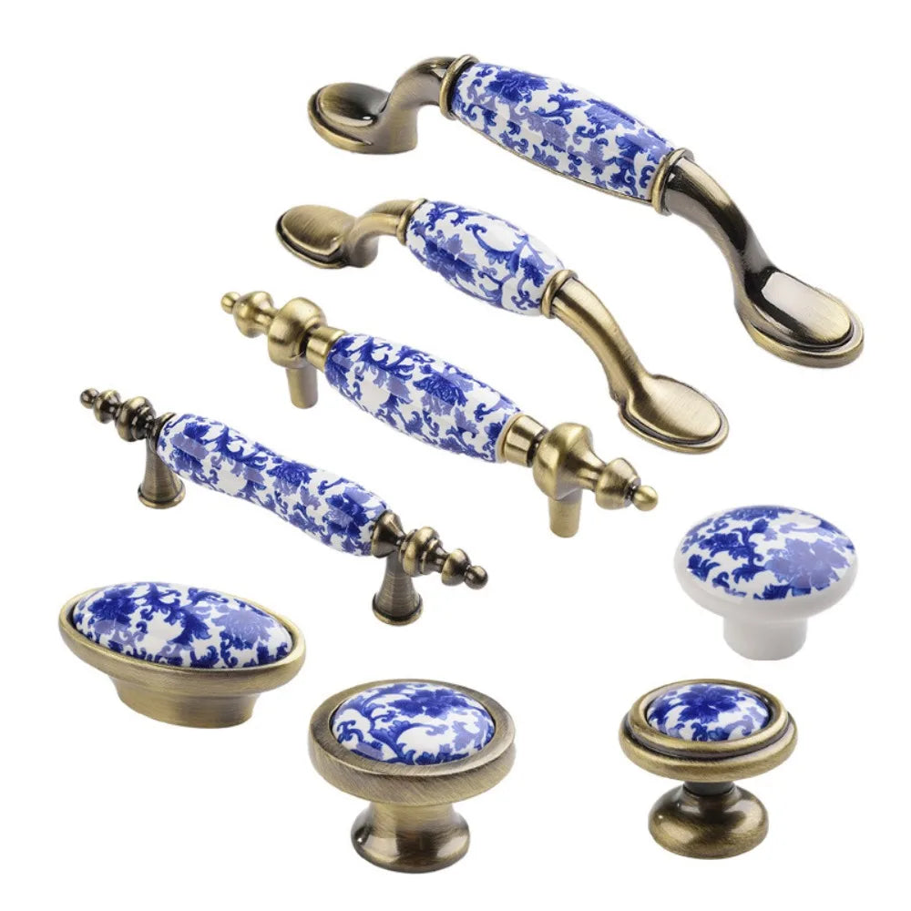 1Pcs 76mm/96mm/128mm Creative Furniture Antique Fashion Drawer Knobs Pull Handles Dresser Cabinet Handles Door Handle