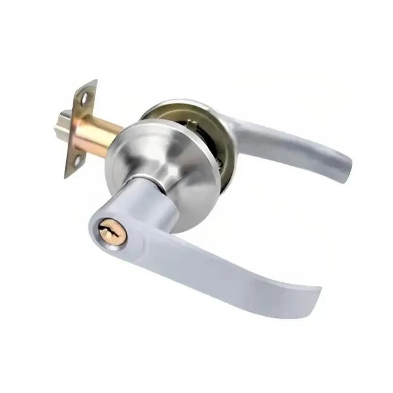 Door Handle Lock Round Entry Security Privacy Sliding Front Doors Entrance Keyed Locks for Bedroom Living Room Household