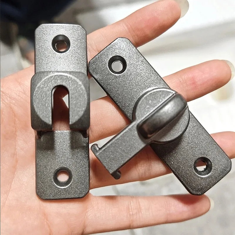 1/5x Alloy Right Angle Door Lock 90 180 Degree Gate Lock Sliding Door Latch Window Drawers Cabinet Gate Buckles Home Hardware