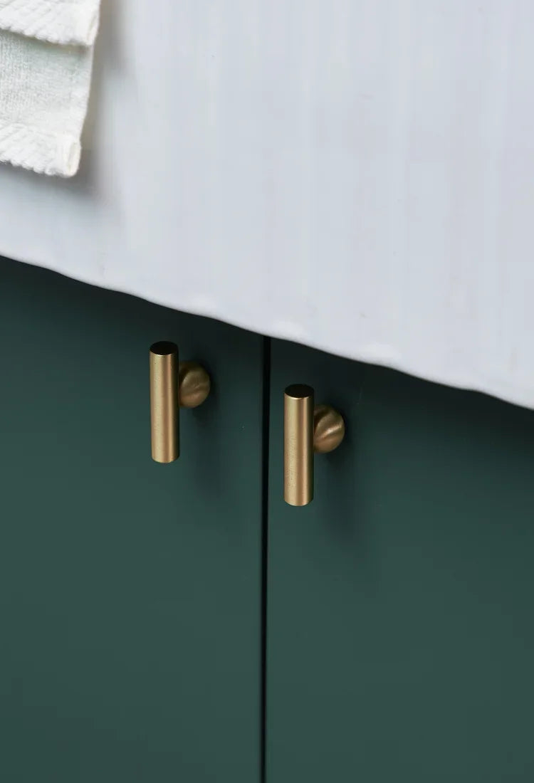 Creative Brass Cabinet Handle New High-end Modern Minimalist Drawer Cabinet Wardrobe Door  Light Luxury Cabinet Long Handle
