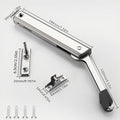 Heavy Duty Hydraulic Cabinet Hinge,45-105° Random Stop,Soft Closing Kitchen Hinges,Adjustable Door Support,Lift Up Door Hardware
