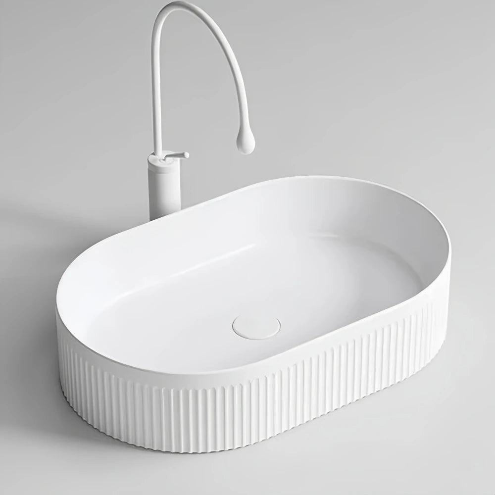 1 modern ceramic bathroom large sink, bathroom sink, modern home vanity basin (excluding faucet), suitable for balcony bathroom,