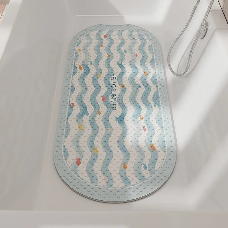 Bathroom Floor Mat Non-slip Mat Shower Room Anti-drop Foot Mat Household Massage Suction Cup Mat Bathroom Carpet