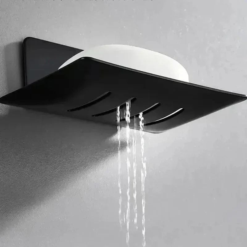 Bathroom Shower Storage Soap Tray Rack Soap Tray Wall Mounted Drainage Soap Tray Box