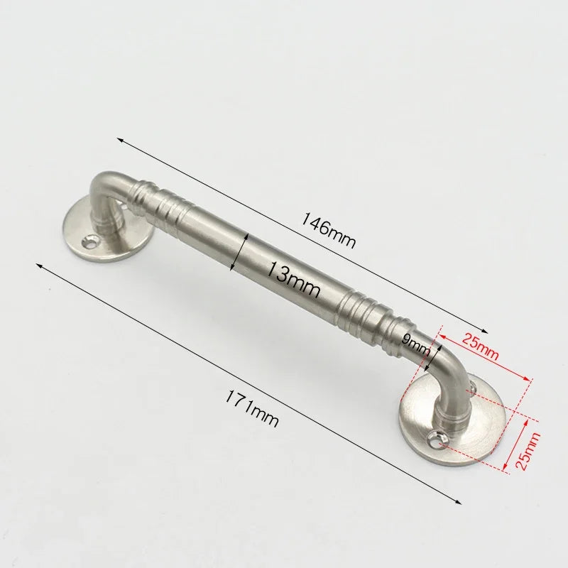 Stainless Steel Door Handles for Interior Doors Bedroom Kitchen Door Pulls Fire-proof Door Handle Cabinet Handle Hardware