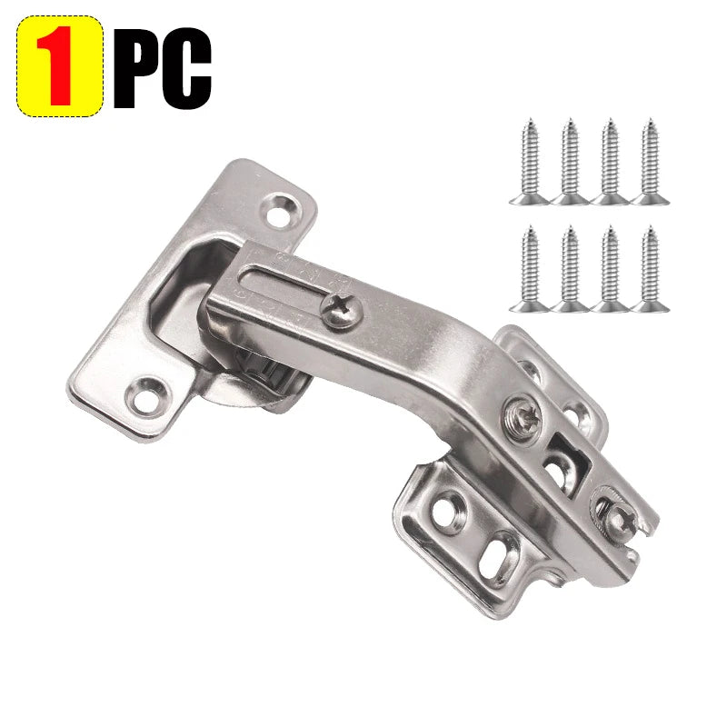 3/1PCS Soft Close Cabinet Hinges 135° Stainless Steel Cupboard Door Concealed Hinges For Corner Replacement Hardware Supplies