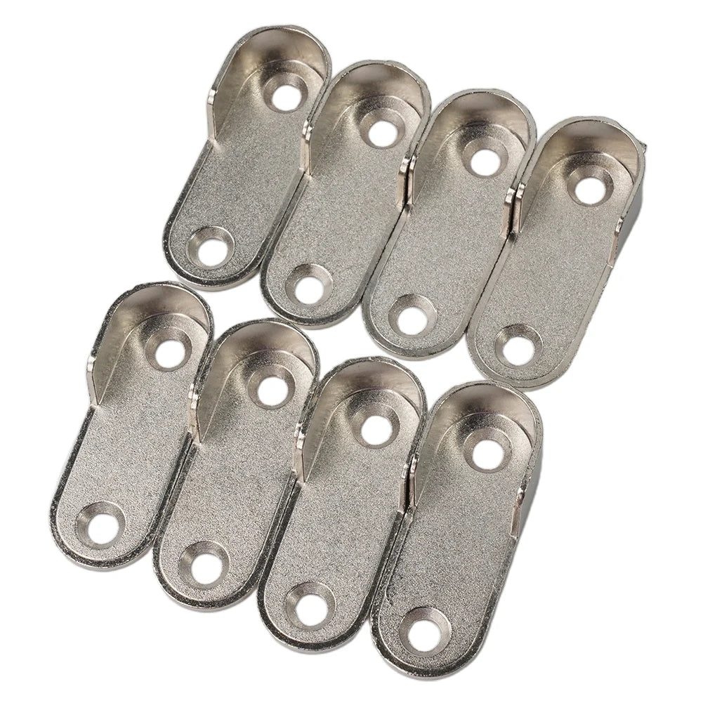2/4/8pcs Wardrobe Clothes Tube Support Closet Rod Pole End Bracket Thickening Holder 47*19*2mm Closet Brackets