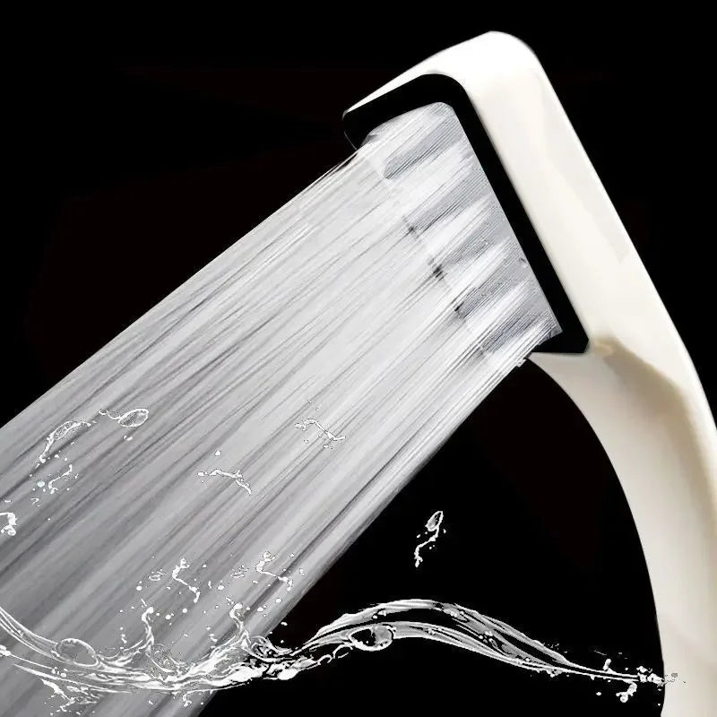 Bathroom Shower Head 300-Hole Square Hand-Held Pressurized Shower Nozzle Bath Shower Pressurized Head Water-Saving