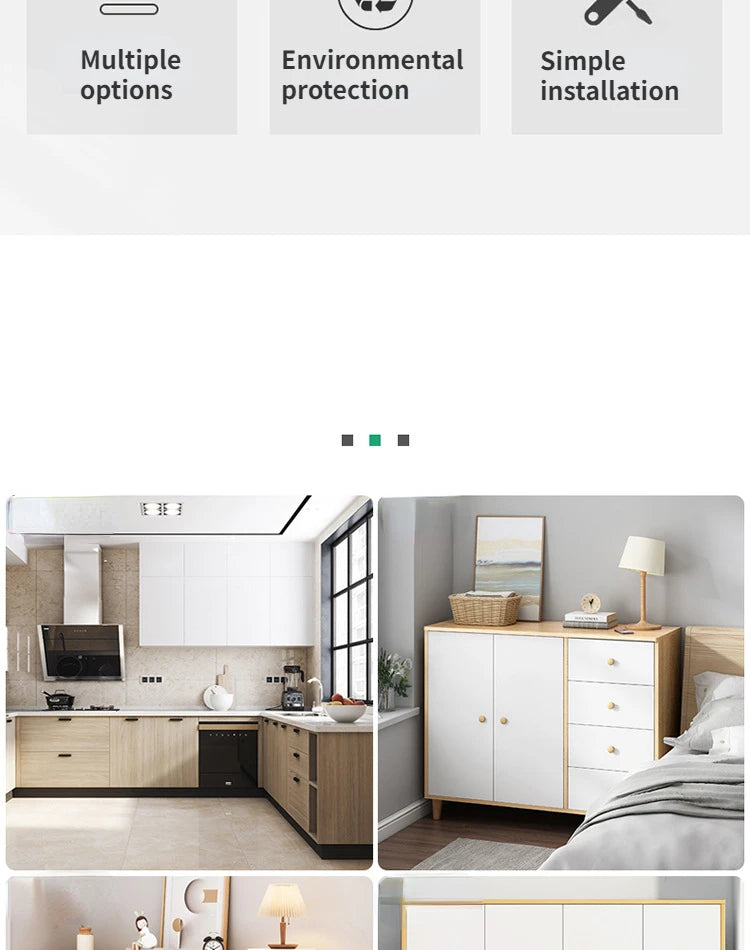 Cabinet Doors Cabinets Drawers Solid Wood Handles Minimalist Beech Wood Walnut Wood Wardrobe Wooden Furniture Handles