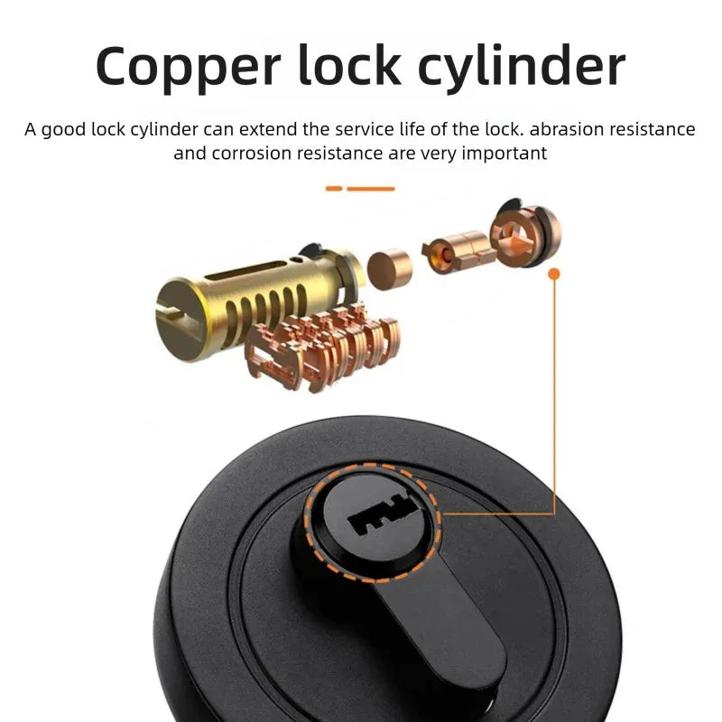 Hidden door lock; concealed lock; wooden door lock; single and double-sided lock; bedroom door lock; hallway lock; auxiliary ind