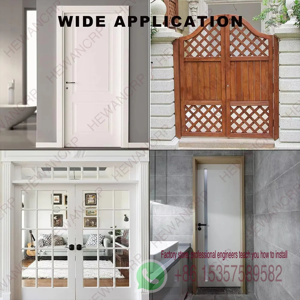 2pcs Heavy-Duty Stainless Steel Door Hinges Thickened Waterproof Rust-Resistant Silent Closing Thick Bearings Brushed Finish