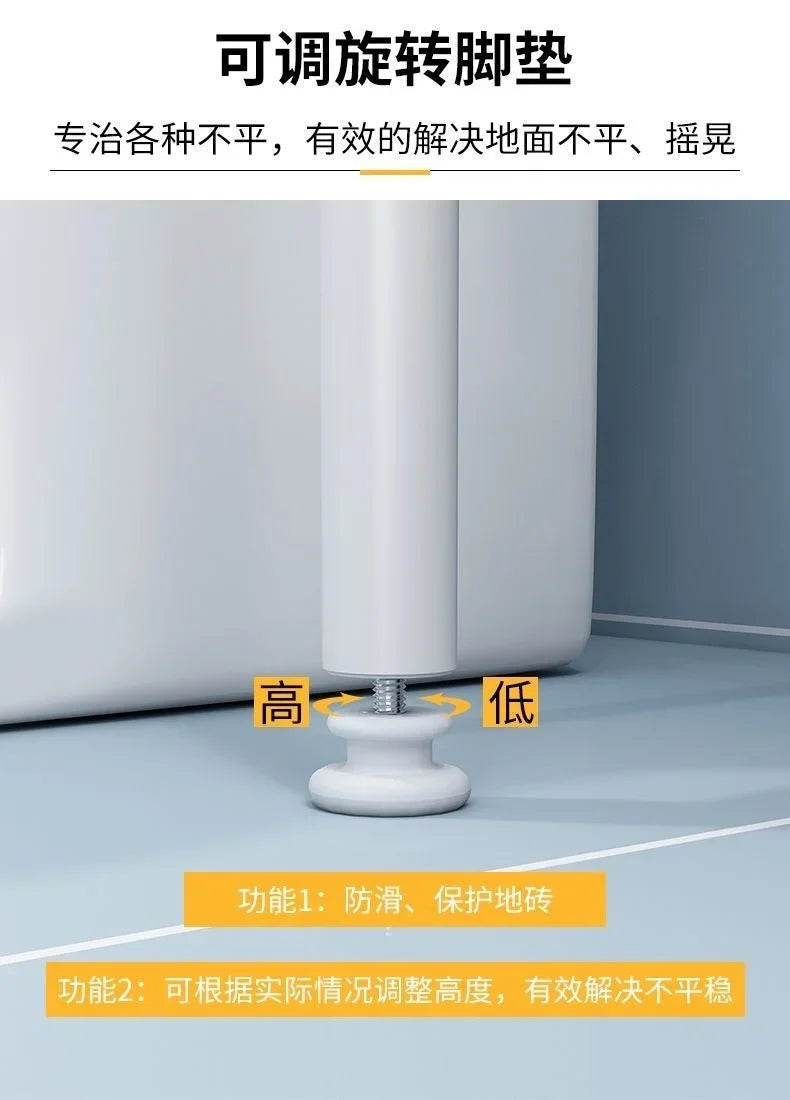 Bathroom Toilet Storage Rack Floor to Floor Toilet Rack Washroom Punching Free Washing Machine Basin Storage Rack