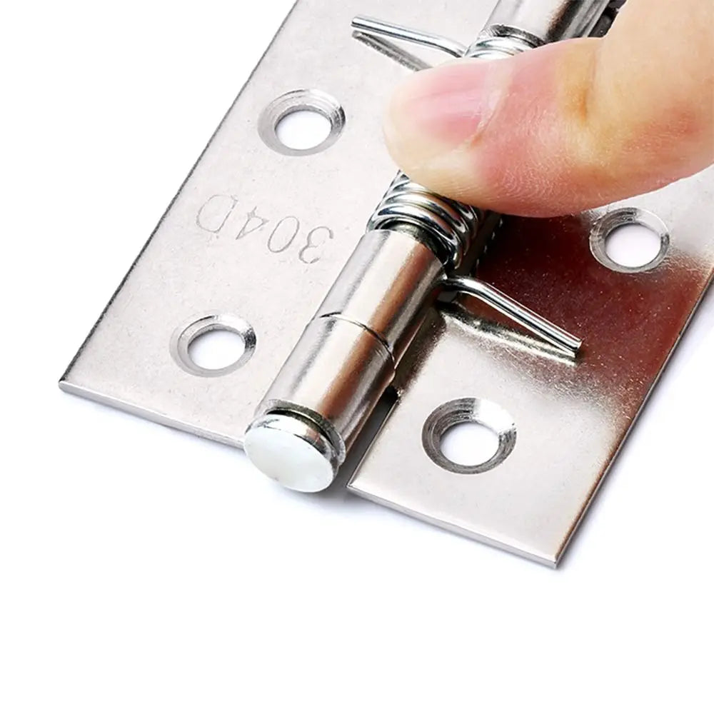 Stainless Steel Automatic Rebound with Spring Cross Hinge Window Accessories Door Hinges Furniture Supplies