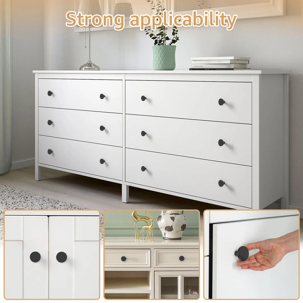 12PCS Kitchen Cabinet Knobs Dresser Knobs Drawer Handles Round Drawer Pulls Antique Brass Cabinet Door Bathroom knobs Hardware