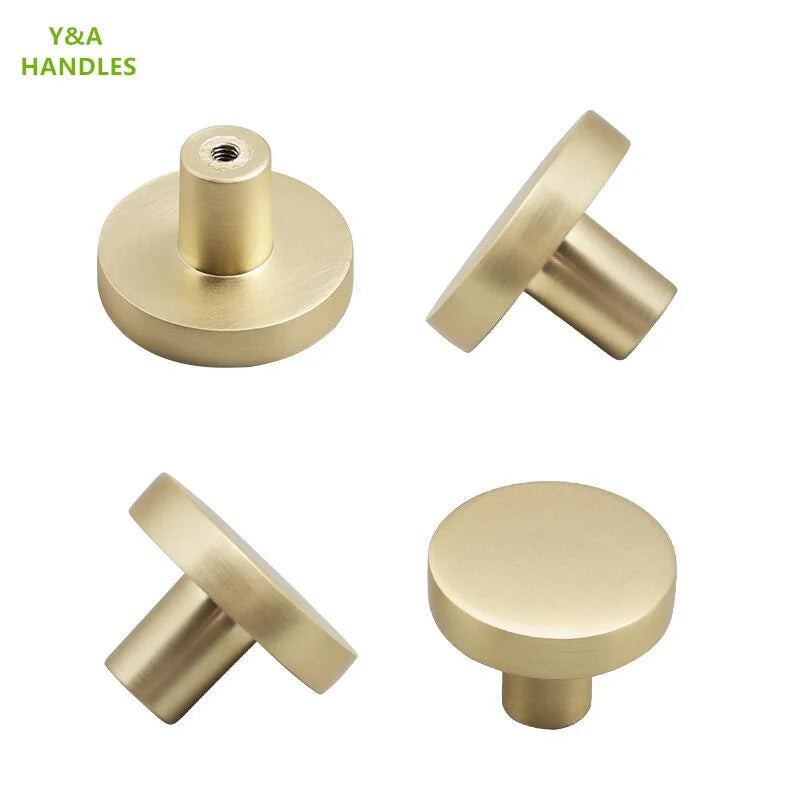 Handles Drawer Cabinet Furniture Kitchen Handles for Cabinet Knob Door Drawer Furniture Kitchen Knob Round Classic Golden Black