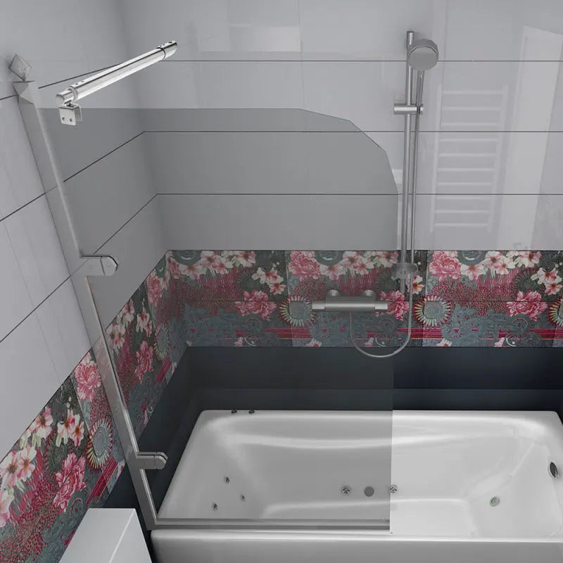 Shower Doors For Bathtub Door Pull Rod Glass Panel Glass Door Pull Rod Frameless Shower Support Bar Panel Brackets Bathroom