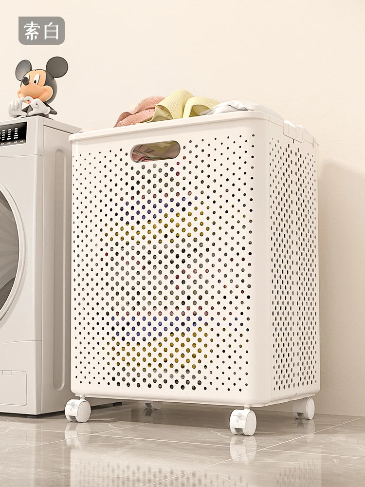Bathroom Dirty Clothes Basket Laundry Hamper Stackable Storage Basket High Aesthetic Value Toilet Clothes Storage