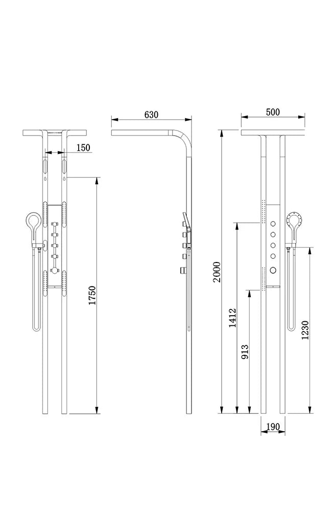 New luxury home shower set bathroom accessories set system