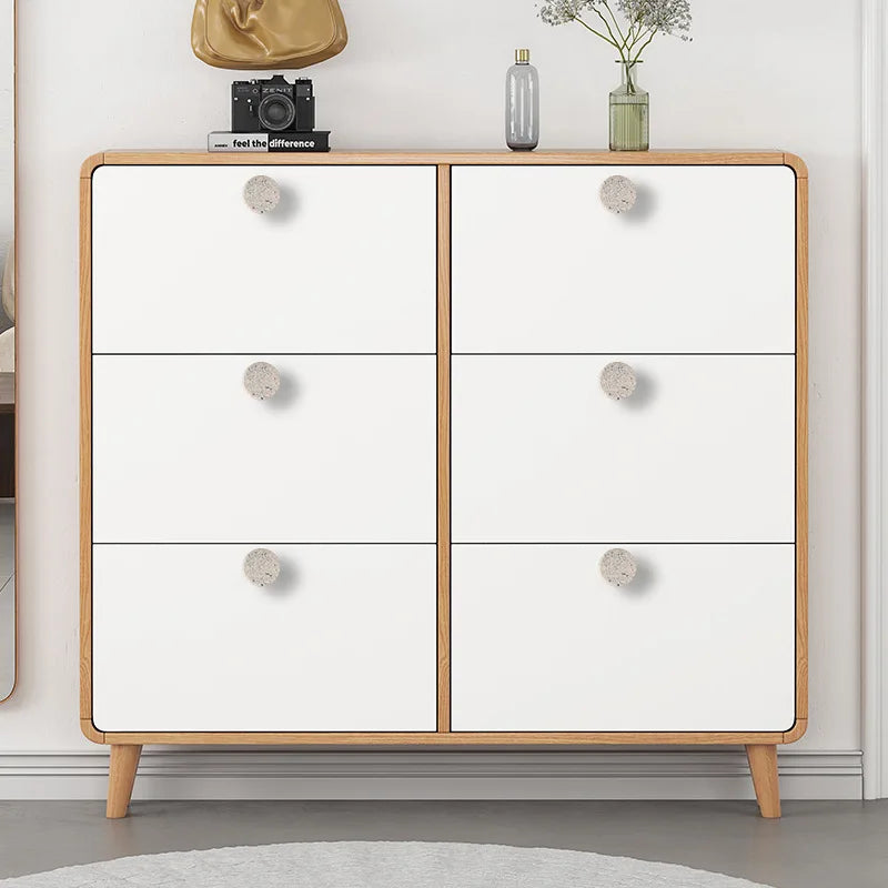 Cylindrical Modern Simple Cabinet Wardrobe Door Handle Drawer Aluminum Alloy Nordic Light Luxury Artificial Marble Handle