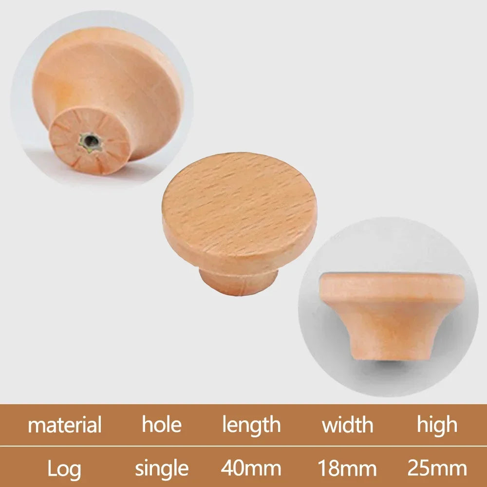Wooden Furniture Handles Walnut Kitchen Cabinet Handles Drawer Knobs Handles for Cabinets and Drawers Long Wardrobe Pulls
