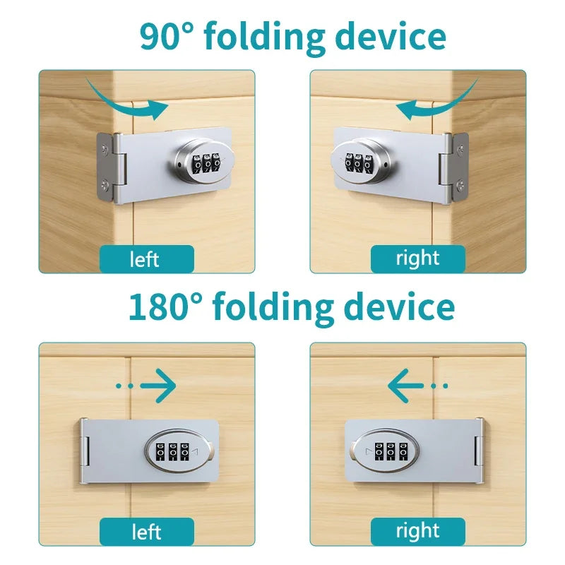 Drawer Lock, Password Locked Door, Secure Sliding Lock, Small Door, Cabinet, Filing Cabinet, Lock, Outdoor Garage, Garden