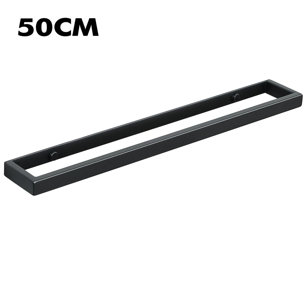 Bathroom Hardware Black Bath Robe Hook Towel Rail Bar Rack Bar Shelf Tissue Paper Holder Bathroom Accessories
