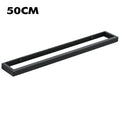 Bathroom Hardware Black Bath Robe Hook Towel Rail Bar Rack Bar Shelf Tissue Paper Holder Bathroom Accessories