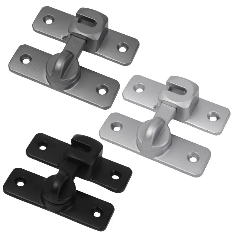 1/5x Alloy Right Angle Door Lock 90 180 Degree Gate Lock Sliding Door Latch Window Drawers Cabinet Gate Buckles Home Hardware