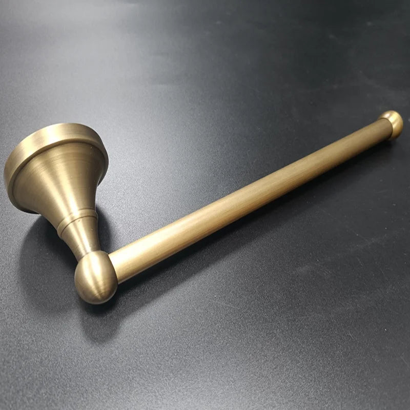Antique Bathroom Towel Hangers Paper Holder Robe Hooks Copper Bathroom Towel Rod Wall Mounted Towel Bar Towel Rack Towel Holder