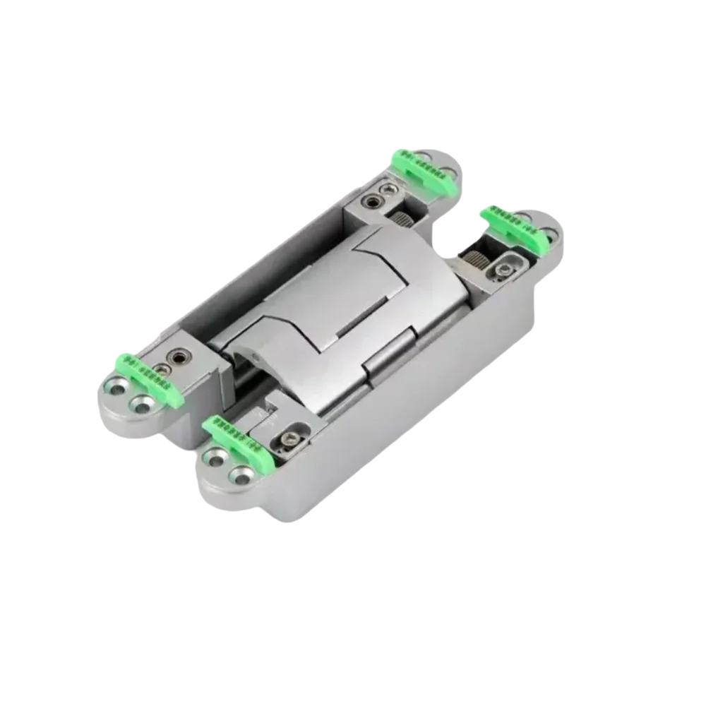 Silent Close Hydraulic Adjustable Hinge Invisible Mounting Folding Automatic Door Closing Device Furniture Fittings