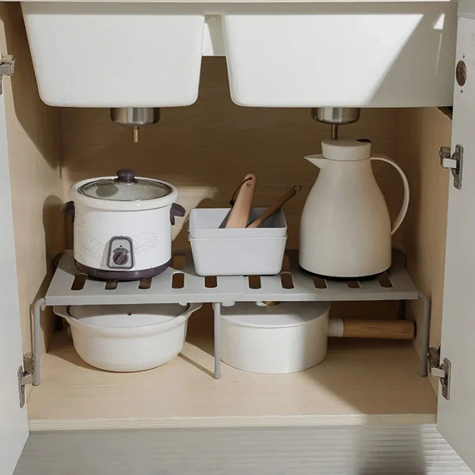 Expandable Shelves Kitchen Storage Rack Shelf Freestanding Spice Organizer Useful Things for Kitchen Household Acceesories Home