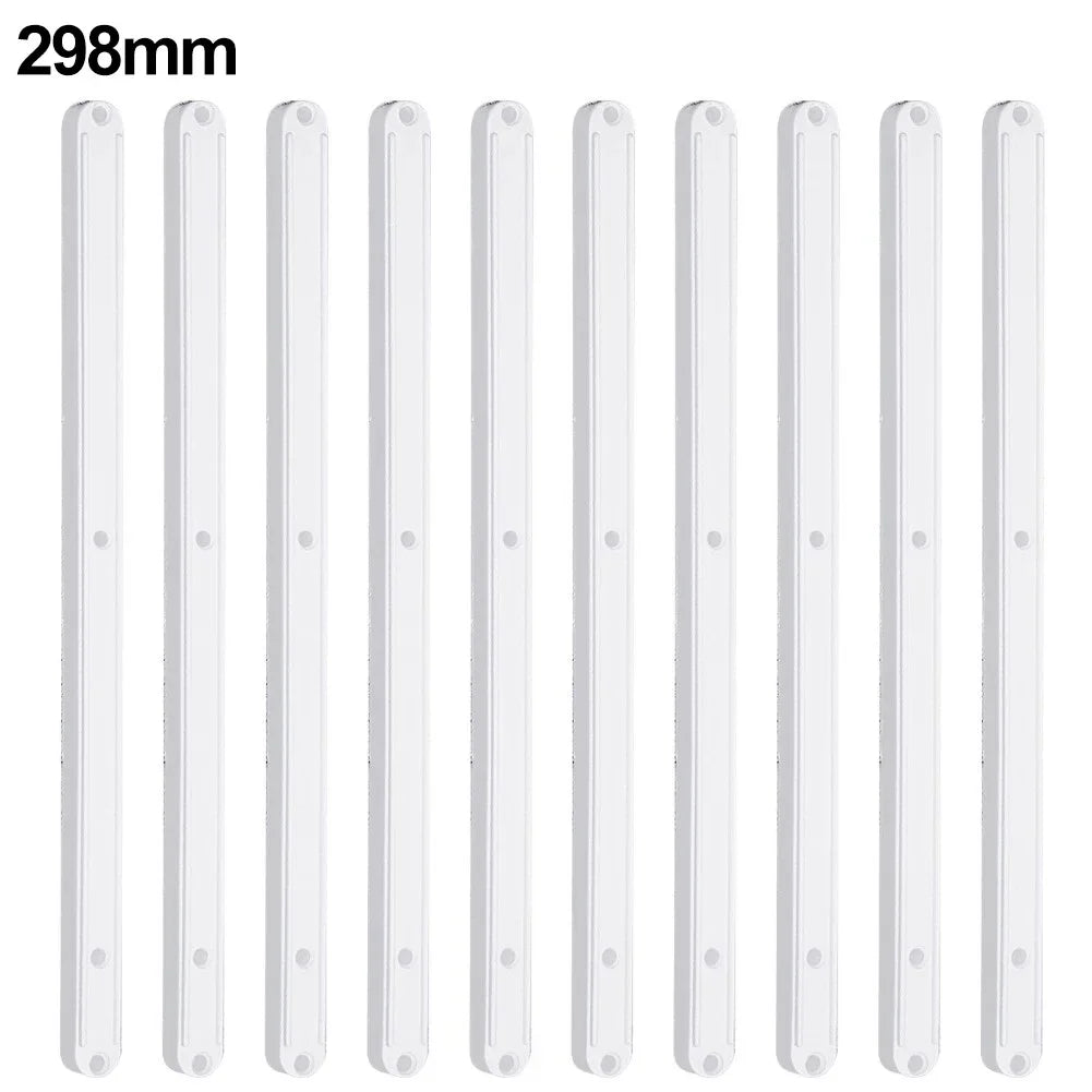 10Pcs Draw Rail Plastic Drawer Slides 180/235/298mm Draw Runners Replacement Drawer Runners Wardrobe Guide Rail Skidway