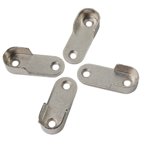 2/4/8pcs Wardrobe Clothes Tube Support Closet Rod Pole End Bracket Thickening Holder 47*19*2mm Closet Brackets