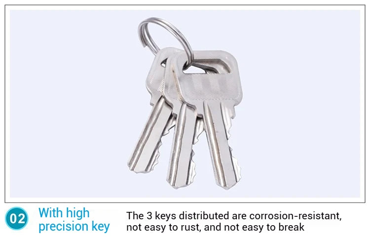 ZEXEF Stainless Steel Round Door Knobs Rotation Lock Knobset Handle Metal Door Knob With Key For Bedrooms Living Rooms Bathrooms