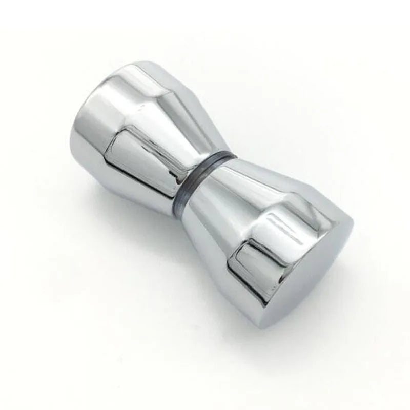 Aluminum Alloy Glass Door Handle – Back-to-Back Knob Puller For Shower Cabinets, Bathroom & Home Hardware Installation 