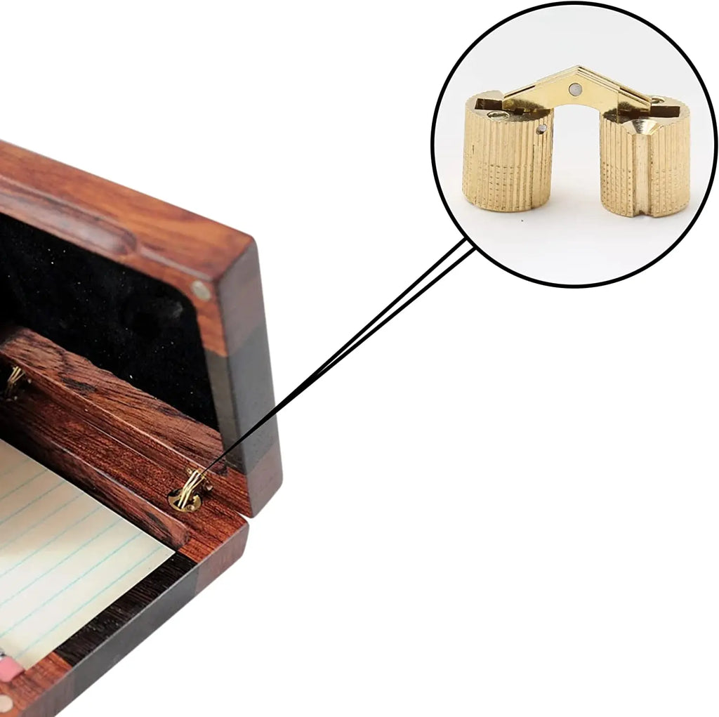 2PCS 8mm-18mm coppers barrel hinges,cylindrical and hidden, are concealed and invisible cabinet hinges for furniture hardware.