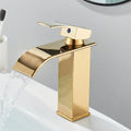 Bathroom Home Waterfall Wash Copper Core Waterfall Stainless Steel Basin Stainless SteelFaucet Black Hot &Cold Toilet Wash Basin