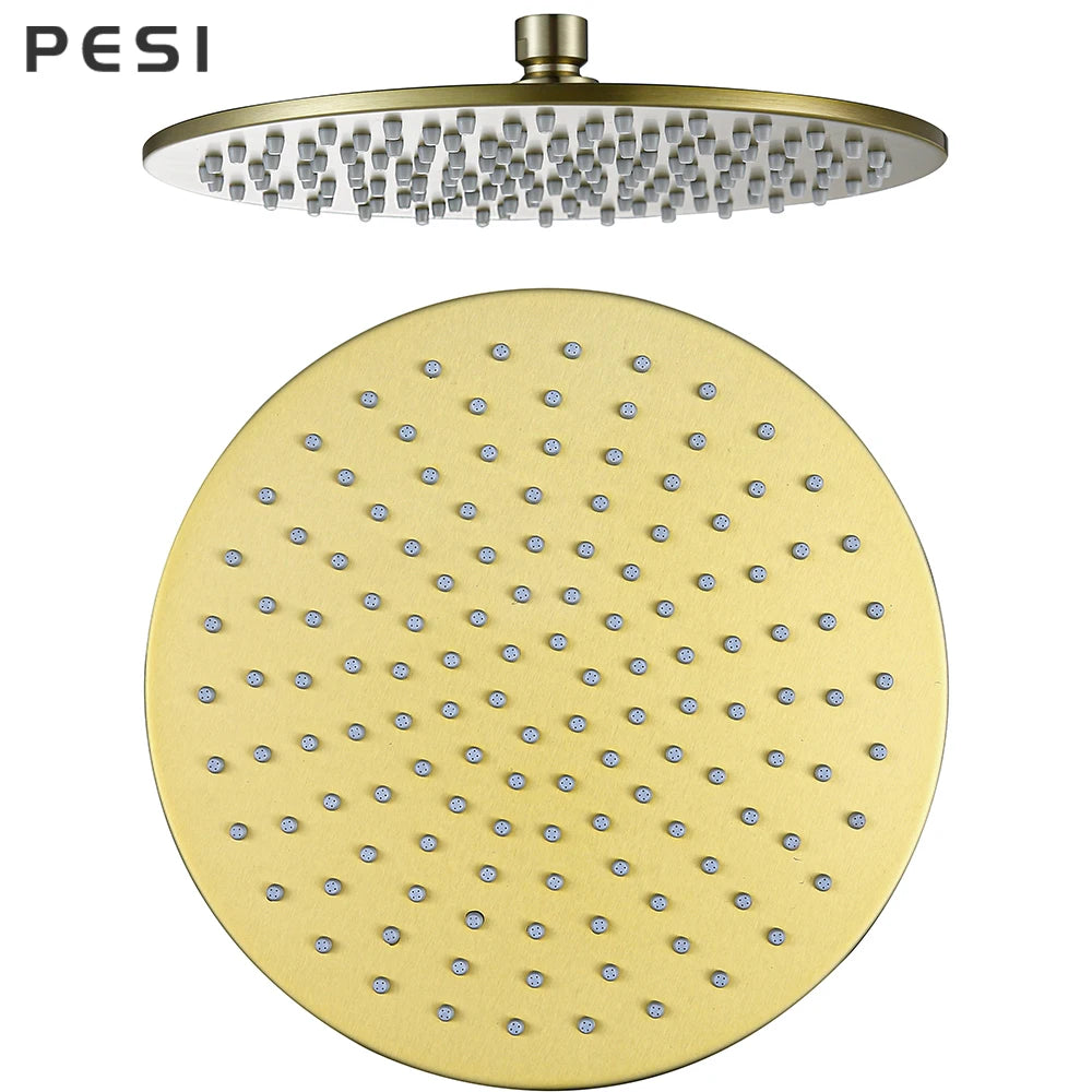 Stainless Steel Shower Head 10 Inch Magic Rainfall Bath Head Ceiling Wall Mounted Bathroom Accessories Water Save For Shower