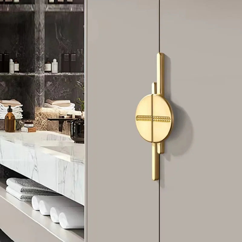 Modern Minimalist Semi-Circular Cabinet Handles - Luxury European Creative Pair Pulls for Wardrobe, Drawers & Furniture Cabinets