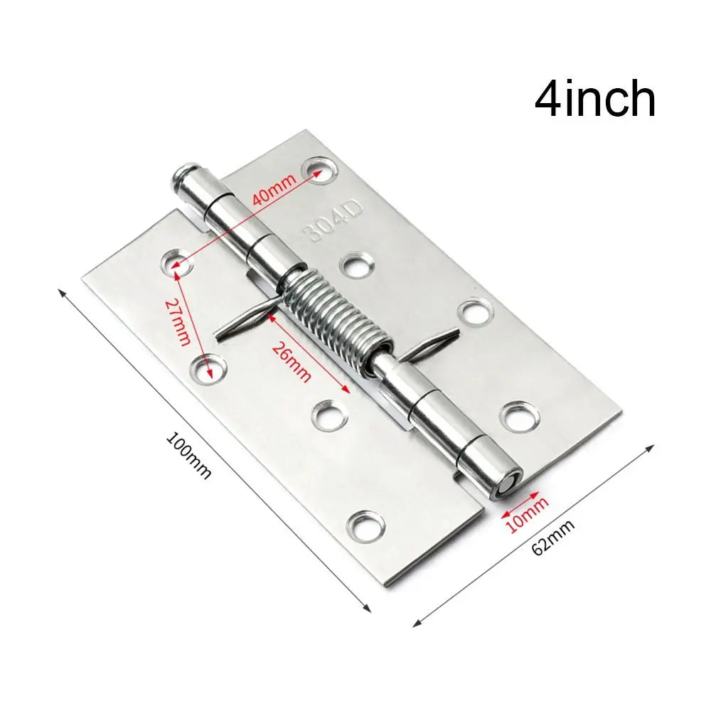 Stainless Steel Automatic Rebound with Spring Cross Hinge Window Accessories Door Hinges Furniture Supplies