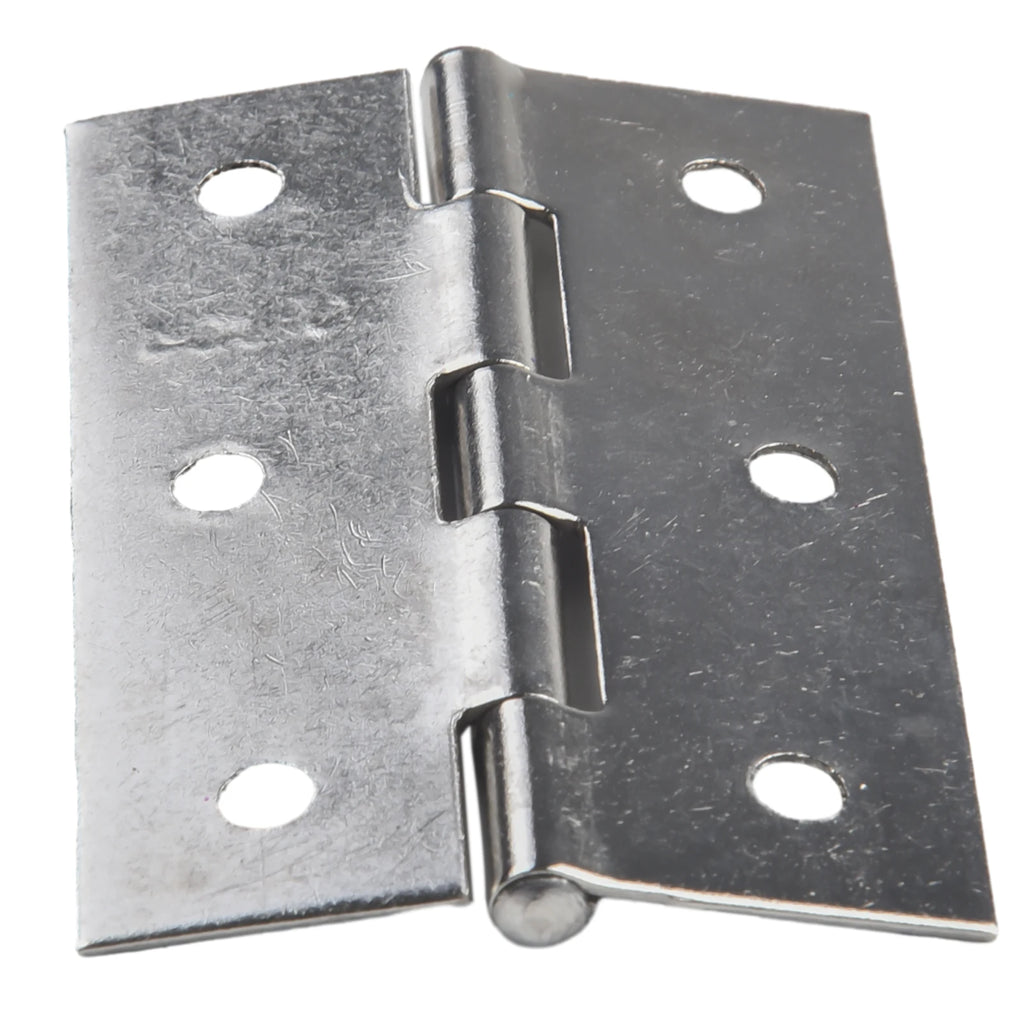 10PCS 3inch Door Hinge Stainless Steel Flat Hinges Window Cabinet Hinges Door Connector Bookcase Wooden Box Furniture Hardware