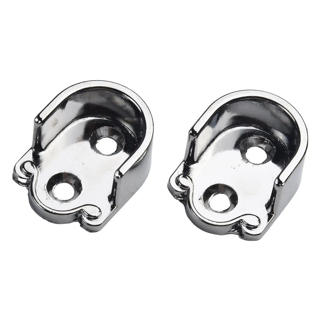 Wardrobe Rail Hanger Rod Socket Support Tube Round End Bracket Holder Heavy Duty U Shaped Rod Socket Home Hardware Accessories