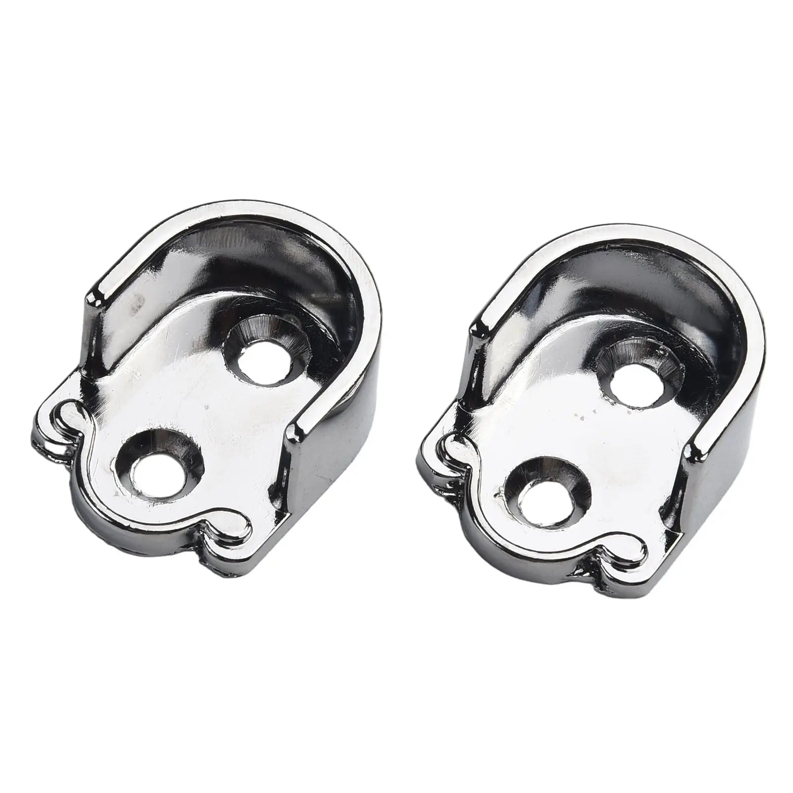 Wardrobe Rail Hanger Rod Socket Support Tube Round End Bracket Holder Heavy Duty U Shaped Rod Socket Home Hardware Accessories