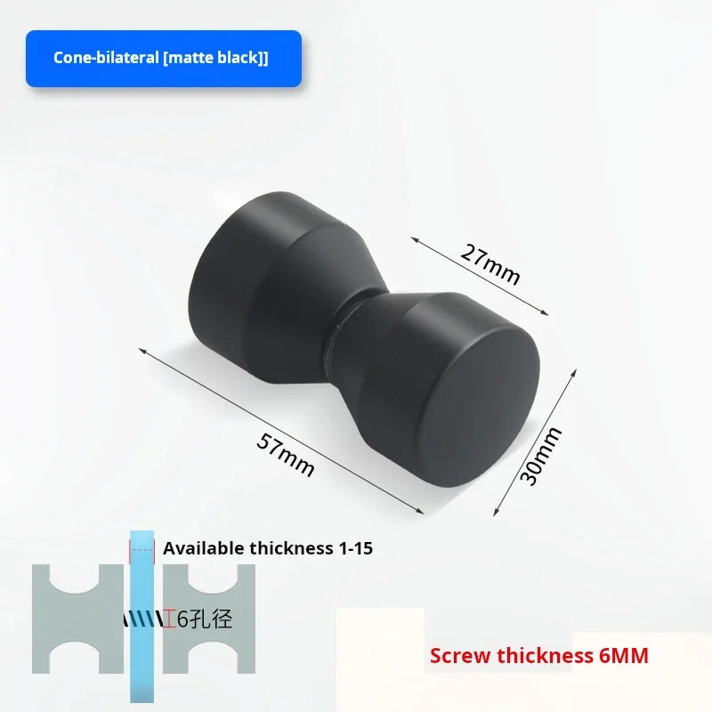 Glass Door Handle Bathroom Door Shower Door Handle Sliding Door Display Cabinet Wine Cabinet Barn Door Single Hole Round Knob