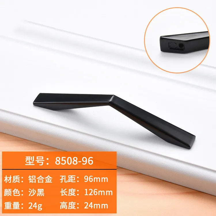 Modern Cabinet Handles Solid Aluminum Alloy Door Knobs And Handles Kitchen Cupboard Pulls Drawer Knobs Furniture Handle Hardware