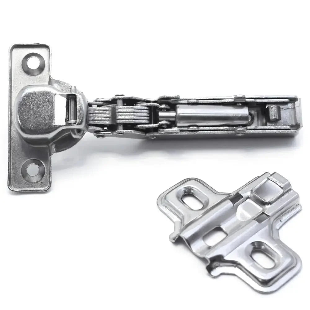 1x Small Hinges Soft Close Thin Door Concealed Hinge Damping Mute Furniture Hardware Display Cabinet 26mm Cup Diameter Steel