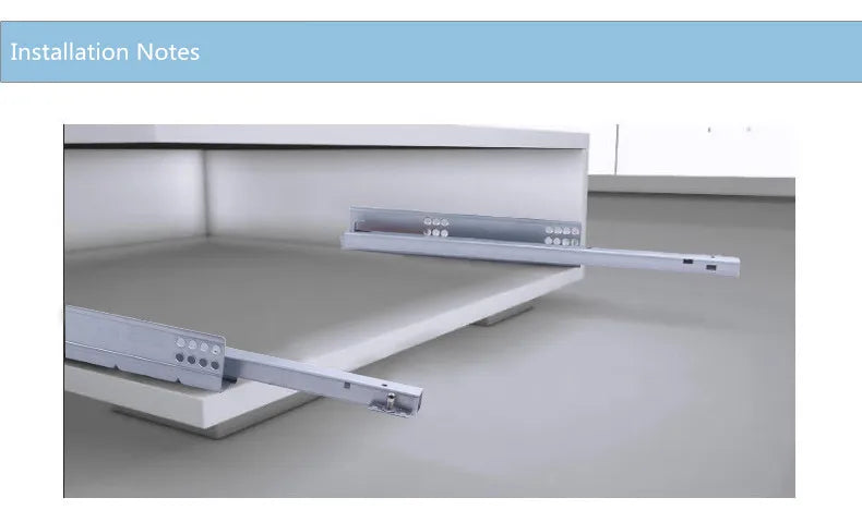 Furniture Drawer Slide Contact Bounce Free Handle Guide Rail Support