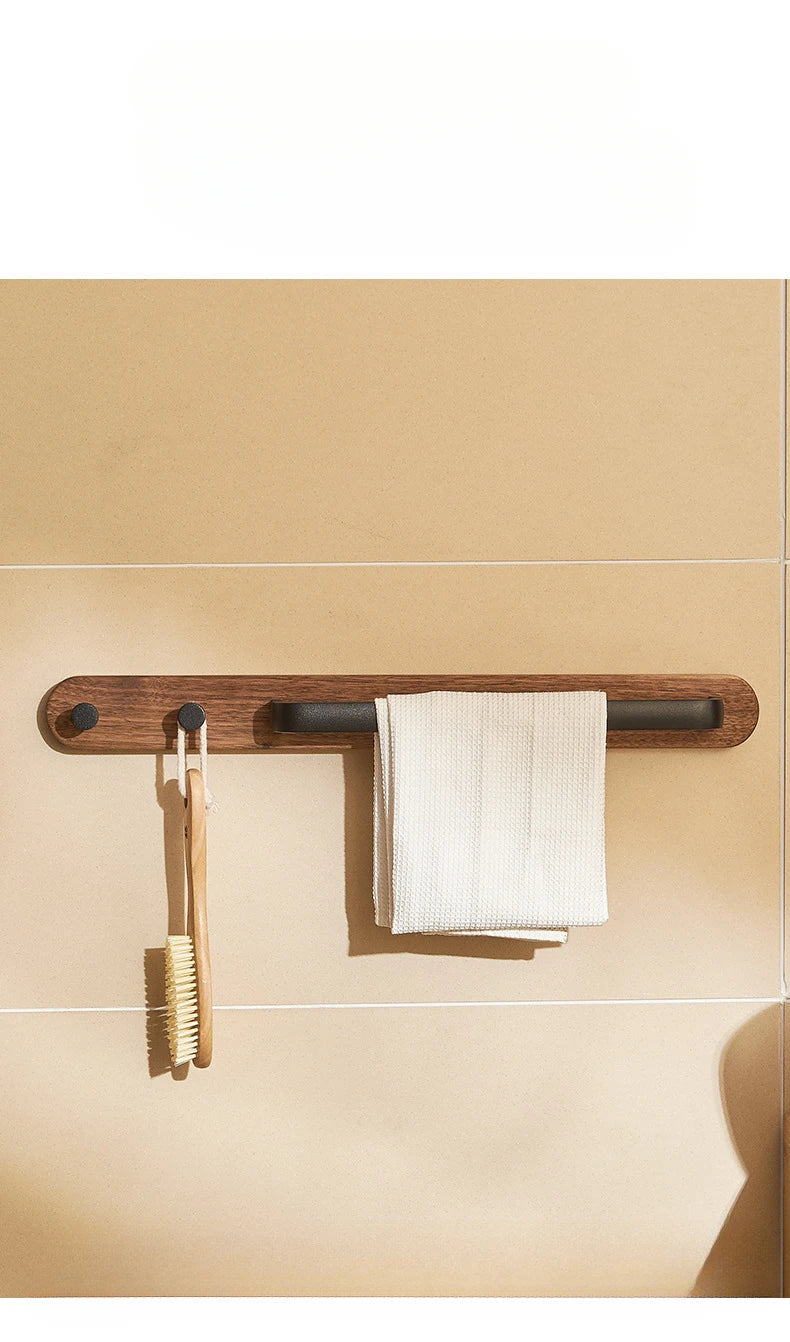 Bathroom Towel Holder  Wall Mounted Towel Rack Shower Room Holder Towel Bar Hanger Toilet shelf Bathroom Accessories