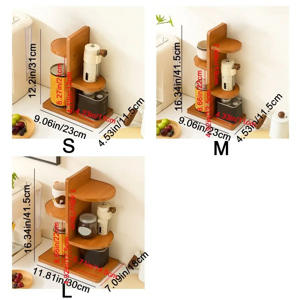 Practical Large Capacity Spice Storage Rack Anti-drop Space Saving Cup Holder Decorative Seasoning Bottle Holder Countertop