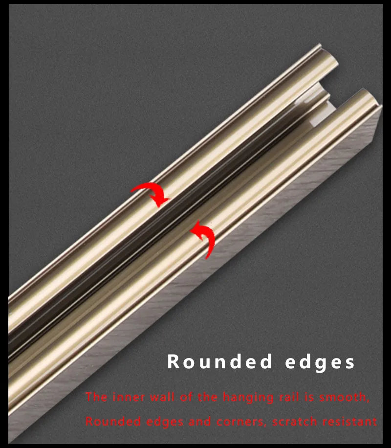 Sliding Door Track Slideway Solid Wood Folding Sliding Door Sliding Rail Hanging Rail Slow Lifting Wheel Hanging Door Guide Rail